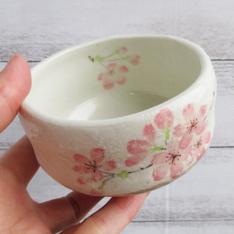 小抹茶碗 桜（2柄選択）/ 抹茶茶碗 サクラ かわいい さくら カワイイ 