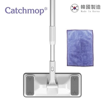 【THE LOEL】Catchmop 輕巧平板拖把組(1桿+1拖把布)