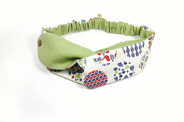 夏日祭典 - 綁帶 交叉 寬版 多用 髮帶 手作