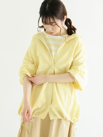 下擺綁帶設計襯衫/上衣(FL22L0G0380) - Samansa Mos2