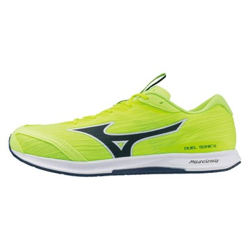 Mizuno 美津濃 Duel Sonic 4 [U1GD257021] 男 慢跑鞋 多用途 輕量 路跑鞋 螢黃