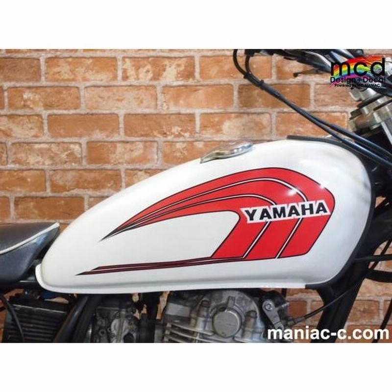 sr400 タンク　GOODS FRPタンク　ステッカー カット済み)YAMAHA SR400専用 ガソリンタンク用デカール TYPE4