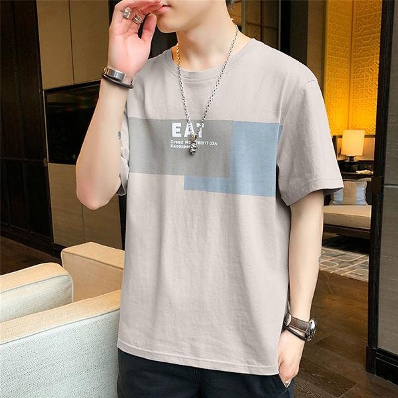 Tシャツ メンズ 半袖Tシャツ かっこいい Tシャツ Tシャツ 白Tシャツ