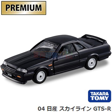 『 單位日貨 』日本正版 TOMICA 多美 NISSAN 日產 GTS-R 白金 黑盒 合金 小車 NO.04