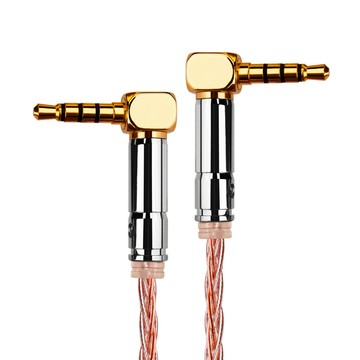 易控王 彎對彎 1.2米 3.5mm Aux 發燒級音源線 四極三環鍍金接頭(30-184-02)