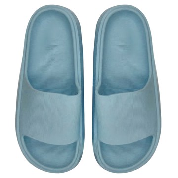 知性休閒拖鞋 柔軟厚實防水  水藍色  38~39  1雙