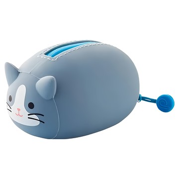 PuniLabo 矽膠袋  賓士貓 灰藍色  1個