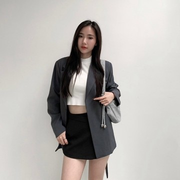 【Aa.chic】基本排釦綁帶西裝外套(四色).女裝/外套/西外/百搭/韓系/氣質【C258085】