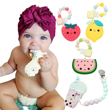 Loulou Lollipop 固齒器 加拿大 食用級矽膠奶嘴鏈夾 食品級矽膠 88709