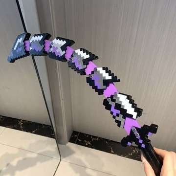 我的世界遊戲周邊煩村可伸縮寰宇噬魂蛇刃真人武器模型玩具刀手辦