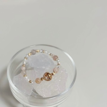 Mimis設計款 雪花飄舞 胎毛水晶手鍊