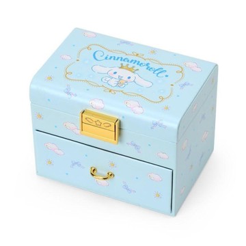 【震撼精品百貨】大耳狗_Cinnamoroll~日本Sanrio三麗鷗 大耳狗方形雙層飾品盒-滿版款*33276