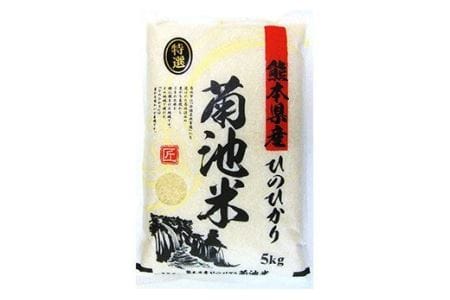 熊本県菊池産 ヒノヒカリ 5kg×2袋×12回 計120kg 5分づき米 お米 分づき米