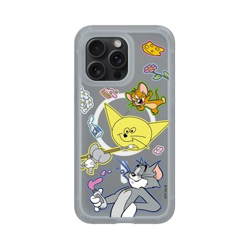 iPhone 15 Pro Max AirX 流變灰 - 湯姆貓與傑利鼠 Tom and Jerry - 塗鴉款