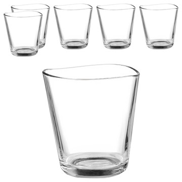 Ocean Glass 可疊式洛克杯 245ml 透明玻璃杯 6個套裝  最寬87 x 高90mm  1組