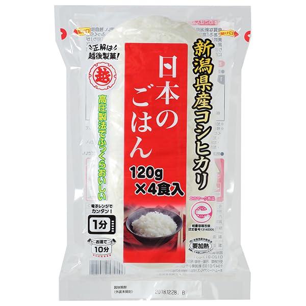 越後製菓 日本のごはん (120g×4食)×12袋入