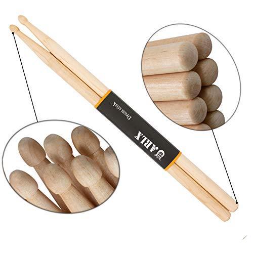 ARLX Drum Sticks 5A Wood Tip Drumstick Maple Pair