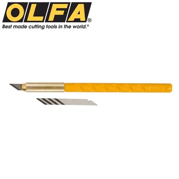 耀您館★日本專業OLFA筆刀AK-1筆刀(附替刃25片,手感佳)雕刻筆刀等距刻線刀切割刀模型公仔刻線工具模型刻筆刀尖銳角細工刀具彈性筆身pen knife【APP下單點數4倍送】
