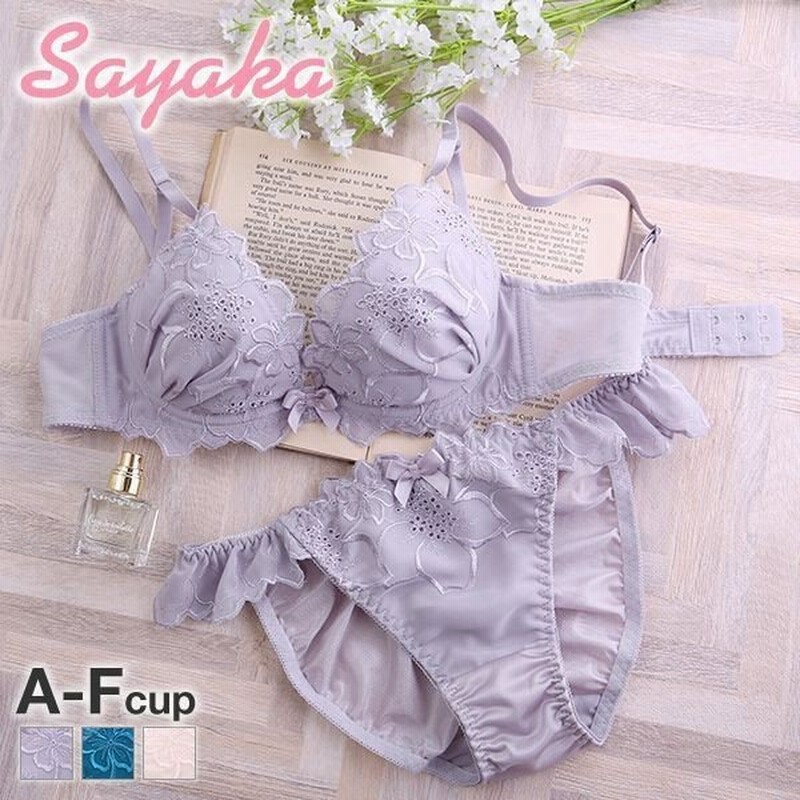 サヤカ Sayaka エレガントシフォンボーラー ブラジャー ショーツ セット Abcdef 大きいサイズ 小さいサイズ 通販 Lineポイント最大0 5 Get Lineショッピング