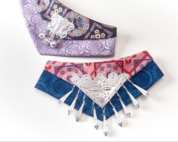 【暮染】中國風寵物三角巾/口水巾/項圈/圍兜