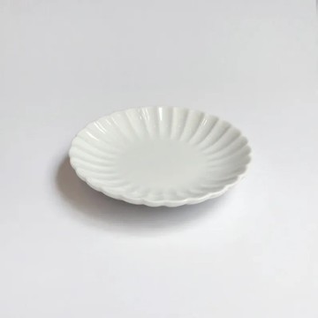 【303select】有田燒 日本 白瓷菊型小皿