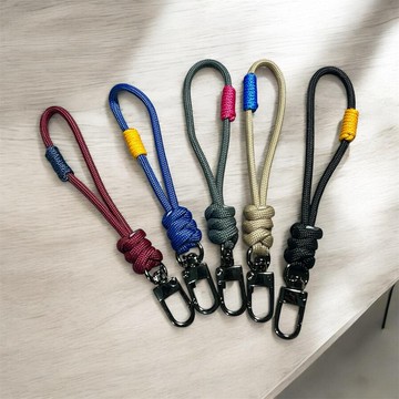 傘繩編織手指掛繩 手機掛繩 手指繩 萬用短掛繩