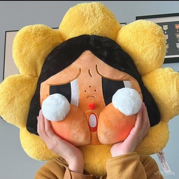 創意抱枕 搞怪抱枕爆款卡通太陽花害羞女孩抱枕毛絨玩具公仔沙髮靠墊坐墊玩偶禮物女可愛抱枕 抱枕玩偶 多種造型
