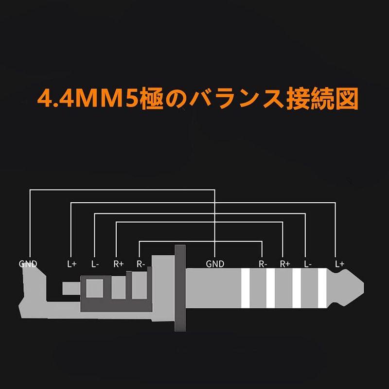 luxferre 4.4 mm バランス 6.3 変換 ケーブル 5極 trs 6.