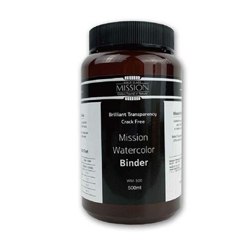 【Mission】水彩 顏料 黏合劑 500ml / 瓶 MWM-500【CUBE卡最高10%回饋】