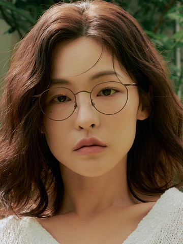 1616M Titanium Layered Bridge Eyeglass Frame (AL8402) [BROWN]