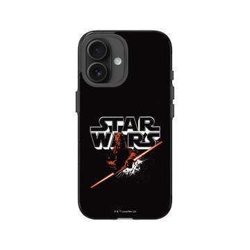 iPhone 16 Clear (相機按鈕) 酷墨灰 - 迪士尼-星際大戰 Star Wars - 達斯魔-星際大戰Logo
