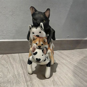 💖秋季好物上新✨臺灣出貨 福瑞男團wego6黑貓牛頭梗柴犬阿拉斯加Zero動物老鼠幹抽象玩偶
