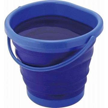 圓形可收納式紫色塑膠水桶6.5L，垃圾筒/雜物桶/水桶/分類桶/蓄水桶/儲水桶，X射線【C731091】