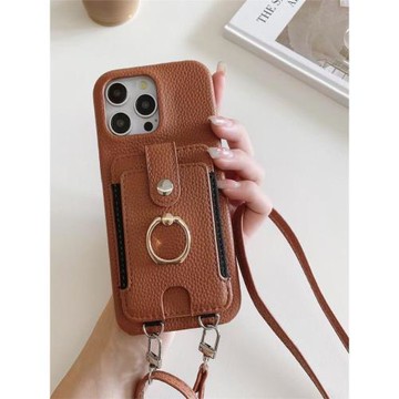 16適用iPhone14Promax手機殼插卡零錢包袋蘋果15promax斜挎12pro高級感小眾16promax保護套防摔max新款支架14