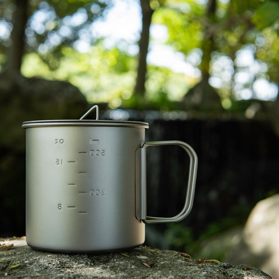 Ti artisan シングルチタンマグ 650ml キャンプ アウトドア 登山 BBQ