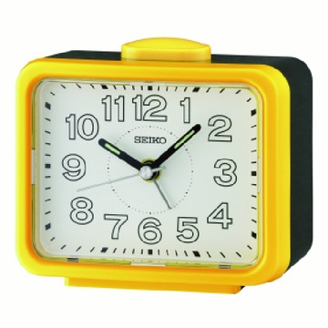 seiko SK037 精工鐘 (QHK061Y) 夜光指針鬧鈴貪睡鬧鐘 黃 8.6 x 10.9 x 6.4cm