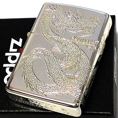 ZIPPO ライター 龍 鳳凰 ジッポ シルバー ドラゴン 銀金 三面連続加工 御守り かっこいい 銀 メンズ 和柄 お守り プレゼント |  LINEブランドカタログ