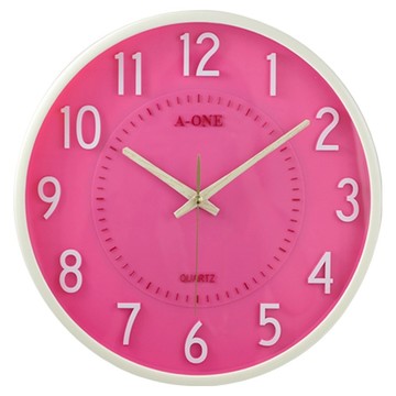 A-ONE 金吉星 莫蘭迪3D立體數字圓形掛壁時鐘 TG-0341  顏色隨機