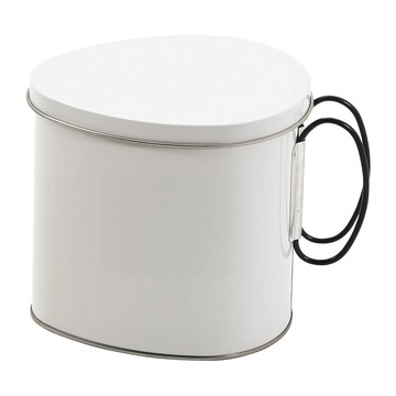 PEARL LIFE 珍珠金屬 橢圓形油壺 HC-677 象牙白  1.1L  1個