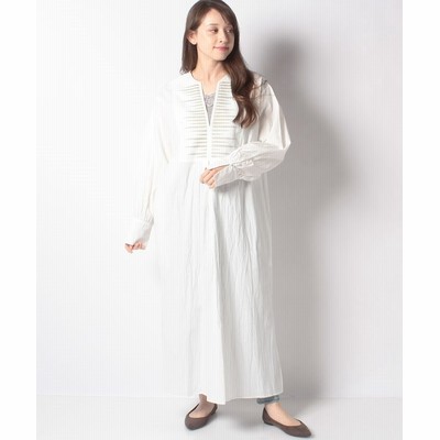 ドゥドゥ 刺繍カフタンワンピース レディース オフホワイト F Doudou 通販 Lineポイント最大get Lineショッピング