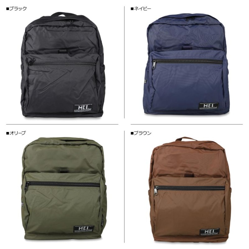 MEI メイ リュック バッグ バックパック メンズ レディース 20L SUSTAINABLE RUGGED PACK ? ブラック ネイビー  カーキ ライト ブラウン 黒 MEI-000-208008 | LINEブランドカタログ