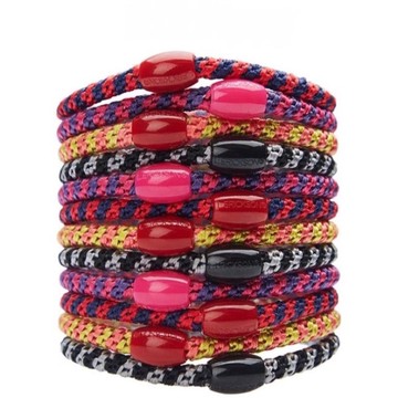 美國 L. Erickson 彈力髮圈-Pippy 細款髮圈 12入 不咬髮 名牌髮圈【南風百貨】