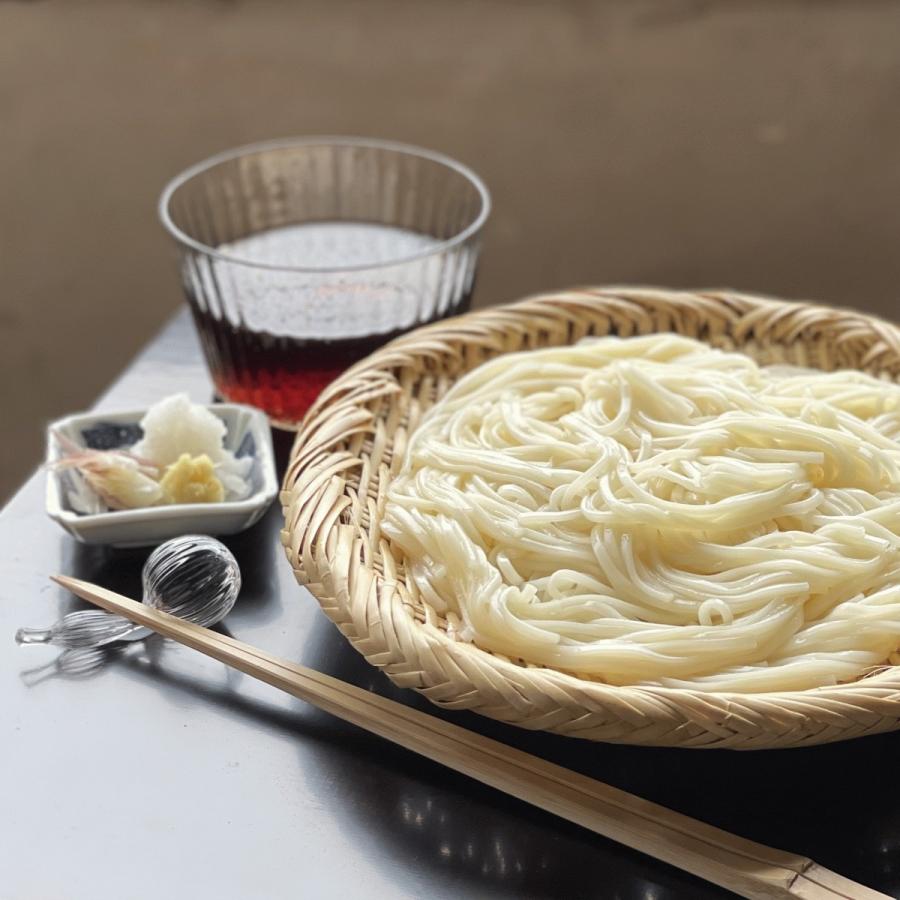 熟成ひやむぎ200g×10束  (角切り／細麺) ／奈良屋 多加水熟成麺 冷麦