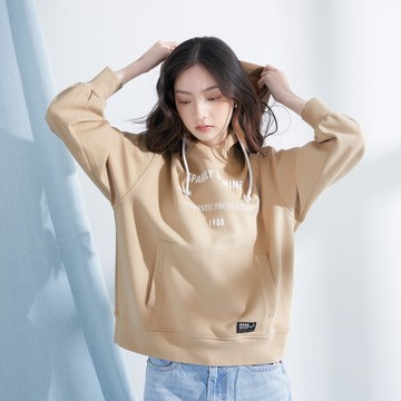 閃耀女孩時尚運動連帽TEE(褐色)-女