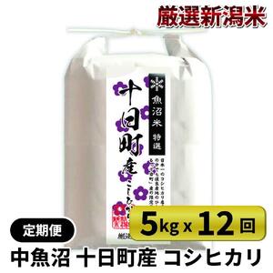 魚沼十日町コシヒカリ5kg×12回