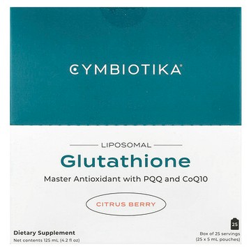 Cymbiotika, 谷胱甘肽，脂質體，柑橘漿果，25 袋，每袋 5 毫升