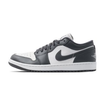 Nike Air Jordan 1 Low 男鞋 鐵灰色 皮革 運動 喬丹 AJ1 休閒鞋 553558-044