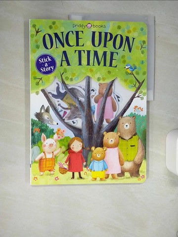 【書寶二手書T5／少年童書_QJI】Stick a Story: Once Upon a Time 童話遊戲書（可重複貼）_Priddy, Roger