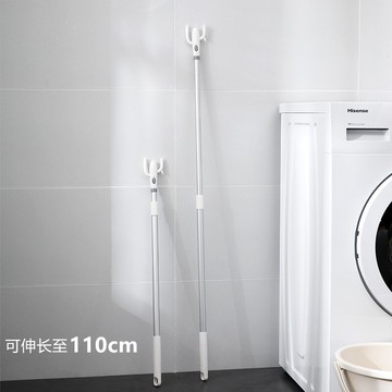 撐衣桿衣叉可伸縮鋁桿晾衣桿Y叉挑衣桿家用曬衣服撐衣架晾衣叉頭