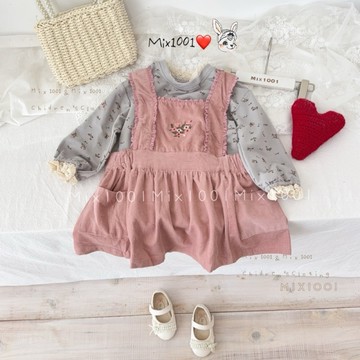 🌈✨mix1001 質感刺繡小背心 碎花上衣✨兒童可愛繡花背心吊帶上衣 5-17